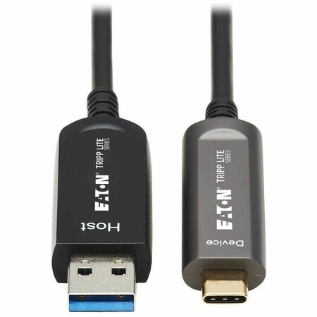 Eaton EATON USB-A To USB-C Aoc Cable M/m, USB 3.2 Gen 2 10gbps Plenum-rated Fiber U428F-15M-D3