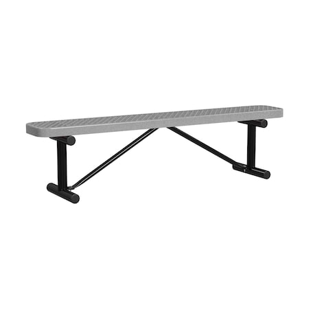 Leisure Craft Portable, Bench w/o Back, 6ft., Granite B6XPP-GRANITE
