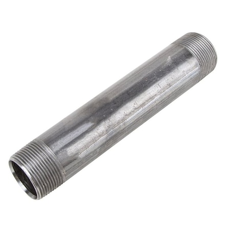 Prosource Pipe Nipple, 1-1/4 in, Male, Steel, SCH 40 Schedule, 2-1/2 in L 11/4X21/2B