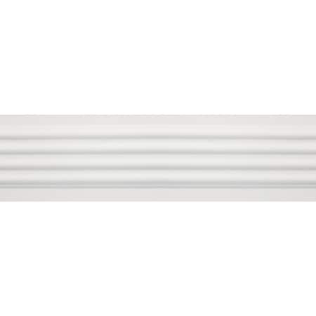 House Of Fara 3/4'' W.x3'' H.x8 ' L. Wht MDF Fluted Casing Molding 8583