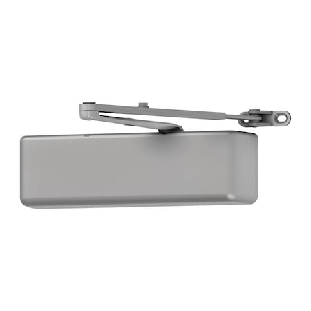 Lcn Surface Door Closer, Regular Arm, Metal Cover, Delayed Action, Aluminum Painted, RightHanded 4041DEL-REG RH 689 MC