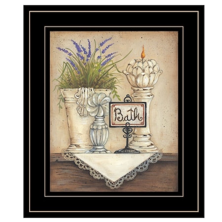 Homeroots Bath Print 3 Black Framed Print Bathroom Wall Art 406565