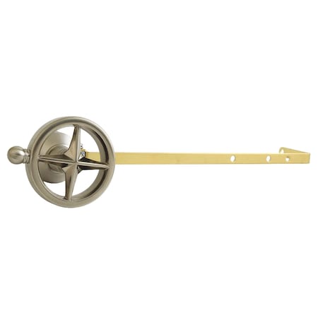 Kingston Brass Universal Front or Side Mount Toilet Tank Lever with Knurled Handle, Brushed Nickel KTRNKD8
