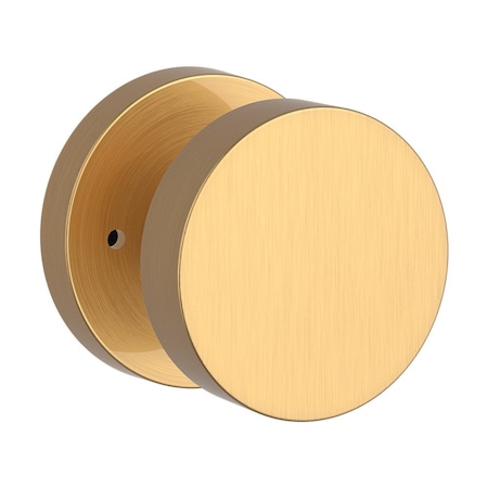 Baldwin Privacy Contemporary Knob and Contemporary Round Rose with 6AL Latch and Dual Strike PVCONCRR044