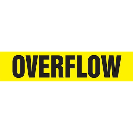 Accuform ASME ANSI PIPE MARKER OVERFLOW RPK547STB