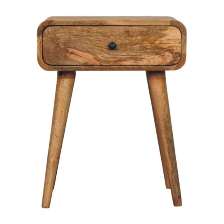 Homeroots 22" Brown Solid Wood One Drawer Nightstand 651586