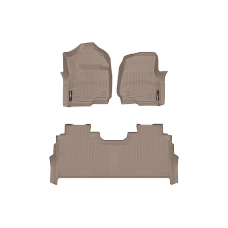 Weathertech Tan, Front and Rear Floorliners 451012-1-6