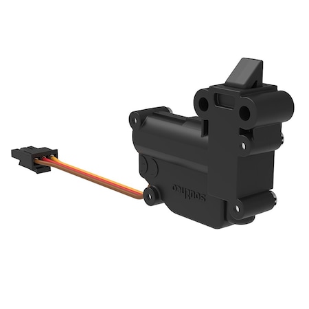 Southco Electronic Slide Bolt, Non-Sealed Connector, 5 Volts, Glass Filled Nylon, Black EM-05-53-2001