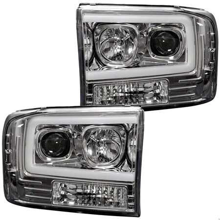 Recon 99-04 F250/F350/F450/F550 PROJECTOR HEADLIGHTS W/HIGH POWER OLED HALOS 264192CLC