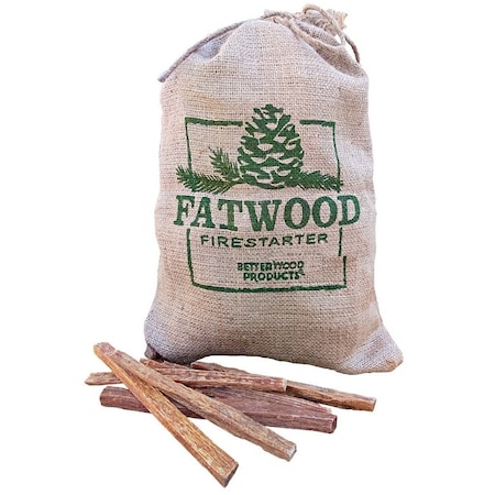 Fatwood Firestarter Burlap Bag 8Lb 9908