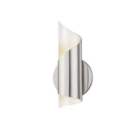 Sunlite Polished Nickel Steel Swirl Decorative Wall Sconce Fixture, G9 Base Socket, 120 Volts 46059-SU