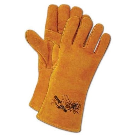 Magid Shrink Wrapped Weldpro Leather Welding Gloves, 12PK SW-T2701S