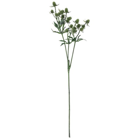 Allstate 25 in. Thistle Artificial Floral Spray Flowers, Green 35164022