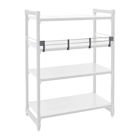 Cambro Shelf Rail Kit, 60" L, 4 1/4" H, Soft Gray CBR60S151