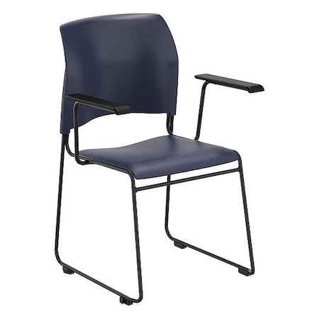 National Public Seating Stacking Chair, Stackable, 500 lb cap. 8704-10-04-A
