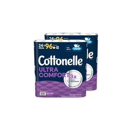Cottonelle Kimberly-Clark Professional Ultra Comfort Toilet Paper - 2 Ply - White - Paper, FiberPack, 2PK 55464