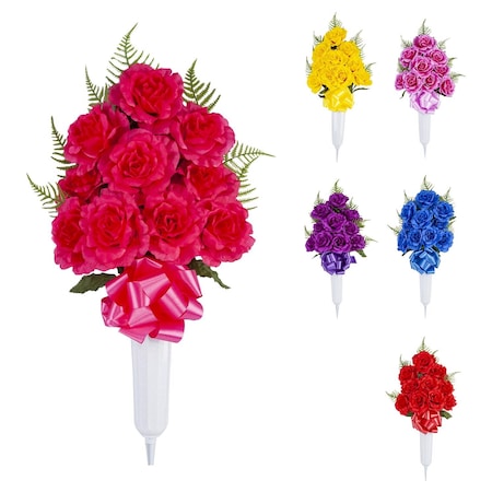 Gerson Rose Memorial Vase Cemetery Grave Decor 1 pk CVP0030