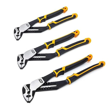 Gearwrench Dual Mat Mixed Plier T and G Set, 3 PC 82205CAZ