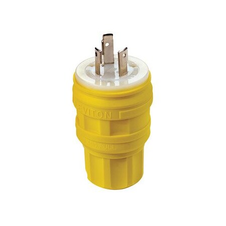 Leviton Industrial Grade Wetguard Plug 30 Amp, 125 Volt 28W47