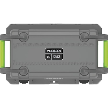 Pelican Elite 70 Qt. Cooler Dark Gray & Green 70Q-1-DKGRYEGRN