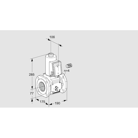 Honeywell Kromschroder Gas Solenoid Valve - 500 mbar, IP65, EN 161, SIL 3 Rated KS88203211