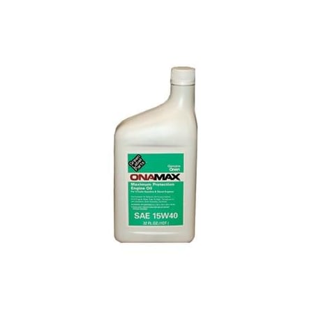 Cummins Use With RV Generator Engines, SAE 15W-40, 32 Ounce Bottle, Single 326-5336