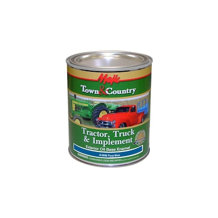 True Value Majic Town & Country Tractor, Truck & Implement Enamel Qt - Ford Blue 8-0968-2