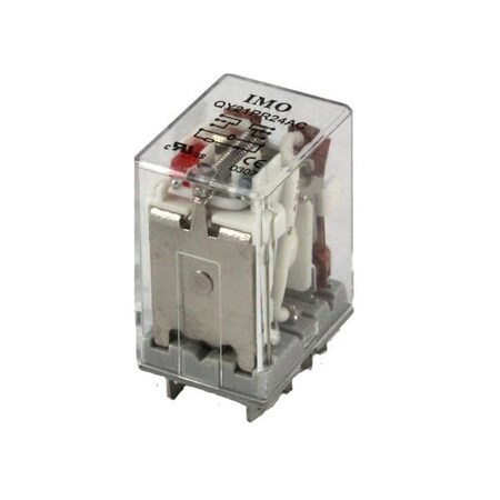 Imo Automation General Purpose Power Relay 2PCO, 10A, 24VAC, up to 1.8VA QY21PR24AC