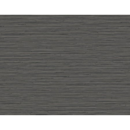 A-Street Prints Rushmore Black Faux Grasscloth Wallpaper 2988-70310