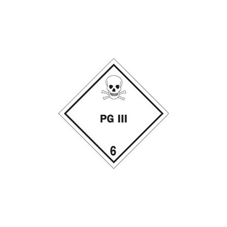 Bubblefast 4 x 4'' - ''PG III - 6'' Labels BFDL5201
