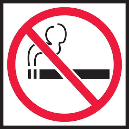 Accuform SAFETY LABEL NO SMOKING 1 12 in  X 1 LSMK502VSP