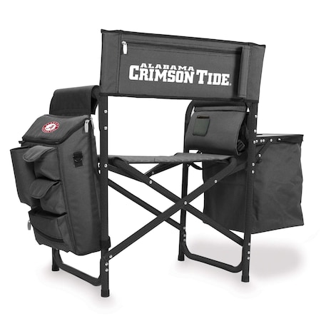 Picnic Time Family Of Brands NCAA Alabama Crimson Tide Fusion Camping Chair with Side Table and Soft Cooler 807-00-679-004-0