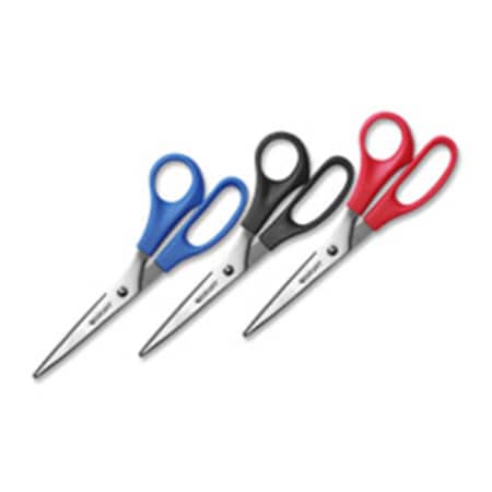 Keen All Purpose Scissors, 8 in. Straight, 3-PK, Assorted KE2655591