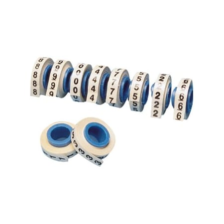 Panduit Roll Wire Marker, "0-9", 8"L PMDR-0-9