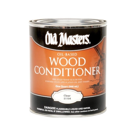 Old Masters 1 qt. OilBased Wood Conditioner, Clear, 4PK 1626464
