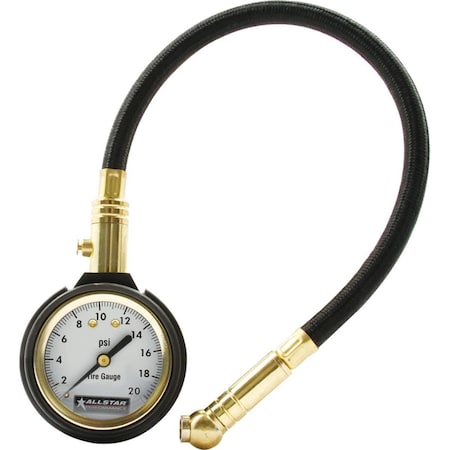 Allstar Performance 0-20 PSI Tire Pressure Gauge ALL44076