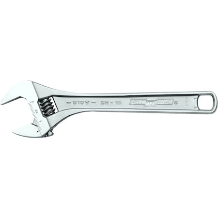Channellock Adj. Wrench, Steel, Chrome Vanadium, 12" 812W