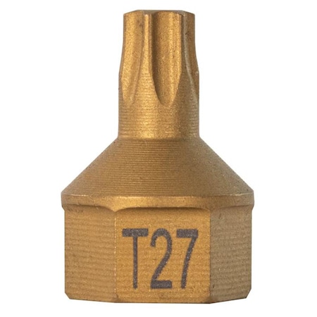 Mayhew T27 Torx Dual Drive Bit, 7/16 In. Drive, 1EA 16114