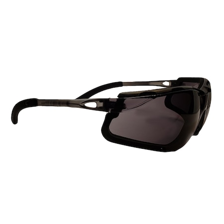 Sentecdx w/rubberized temple tips, AF grey lens & Foam carrier, ANSI / CSA 12E90807DX