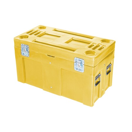 Myton Industries Bulk Ship Container, 10 cubic ft., 650lb. capacity, YLW SC-4524-1 YELLOW