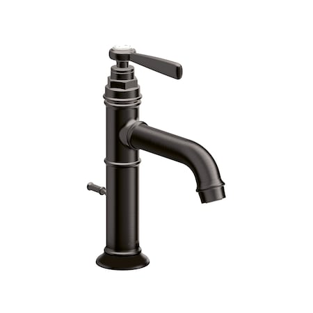 Axor Montreux Single-Hole Faucet 100 with Pop-Up Drain, 1.2 GPM in Brushed Black Chrome 16515341