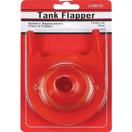 Westlake Pipe & Fittings Kohler Class 5 3'' Red Rubber Toilet Flapper with Chain 04-1539