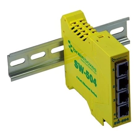 Brainboxes Ltd Industrial Ethernet 4 Port Switch SW-504