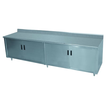 Advance Tabco Work Table 72 in.W x 36 in.D cabinet base with hinged doors HK-SS-366