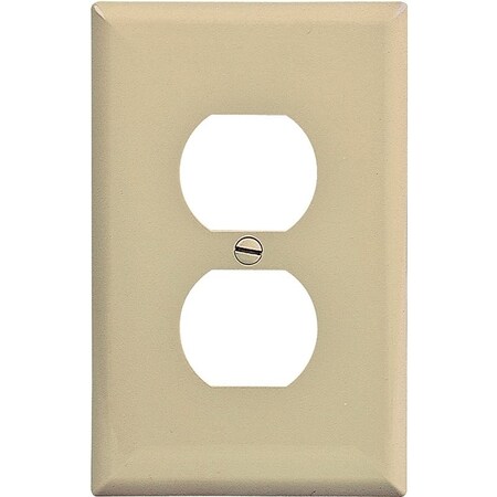 Eaton Wiring Devices WALL PLATE MID-SIZ 1GANG IVORY PJ8V