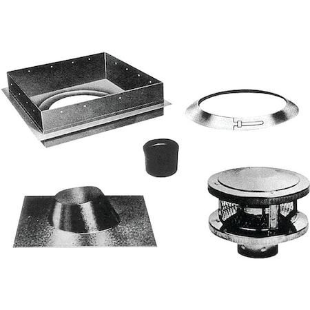Ameri-Vent AmeriVent 8HS-RKS Chimney Kit, Stainless Steel 8HS-RKS