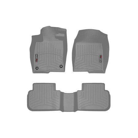 Weathertech Grey, Front and Rear Floorliners 461692-1-2