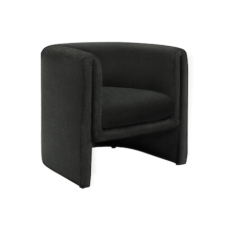 Monarch Specialties Accent Chair, 30-in. h, Upholstered, Living Room, Bedroom, Black Fabric, Contemporary, Modern I 8041