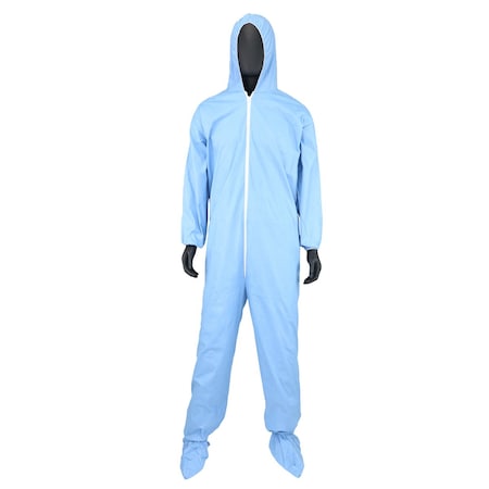 Pip Posi-Wear Flame Resistant Coverall Hood, Boot, Elastic Wrist & Ankle, 80 gsm, 25PK 3109/2XL
