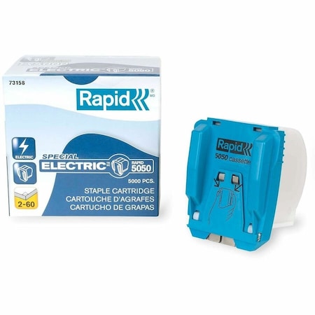 Esselte Pendaflex Rapid, HEAVY-DUTY STAPLE CARTRIDGE, 0.3in LEG, 0.5in CROWN, STEEL, 5000PK 73158